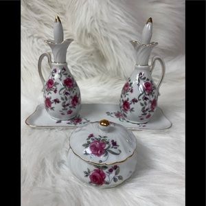 Vintage Rose Vanity Set